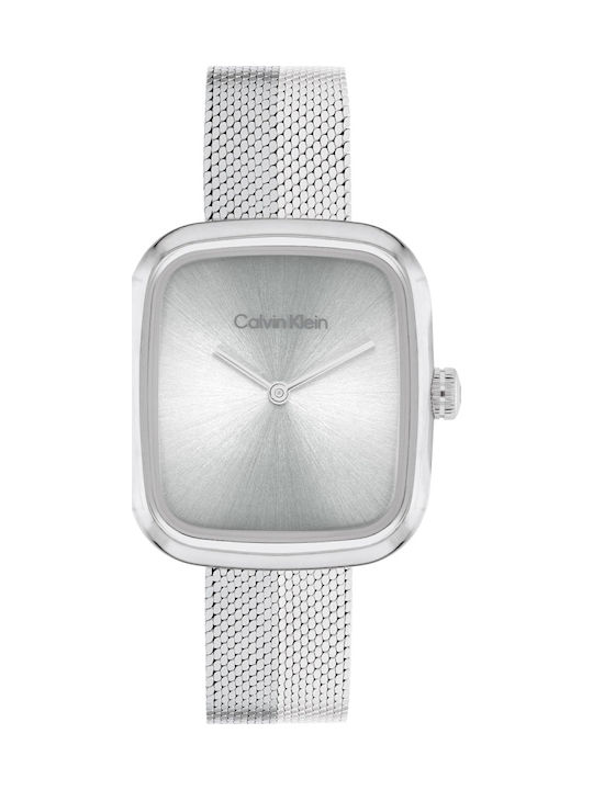 Calvin Klein Adore Women's Watch 26.7mm Chronograph Battery with Silver Metal Bracelet