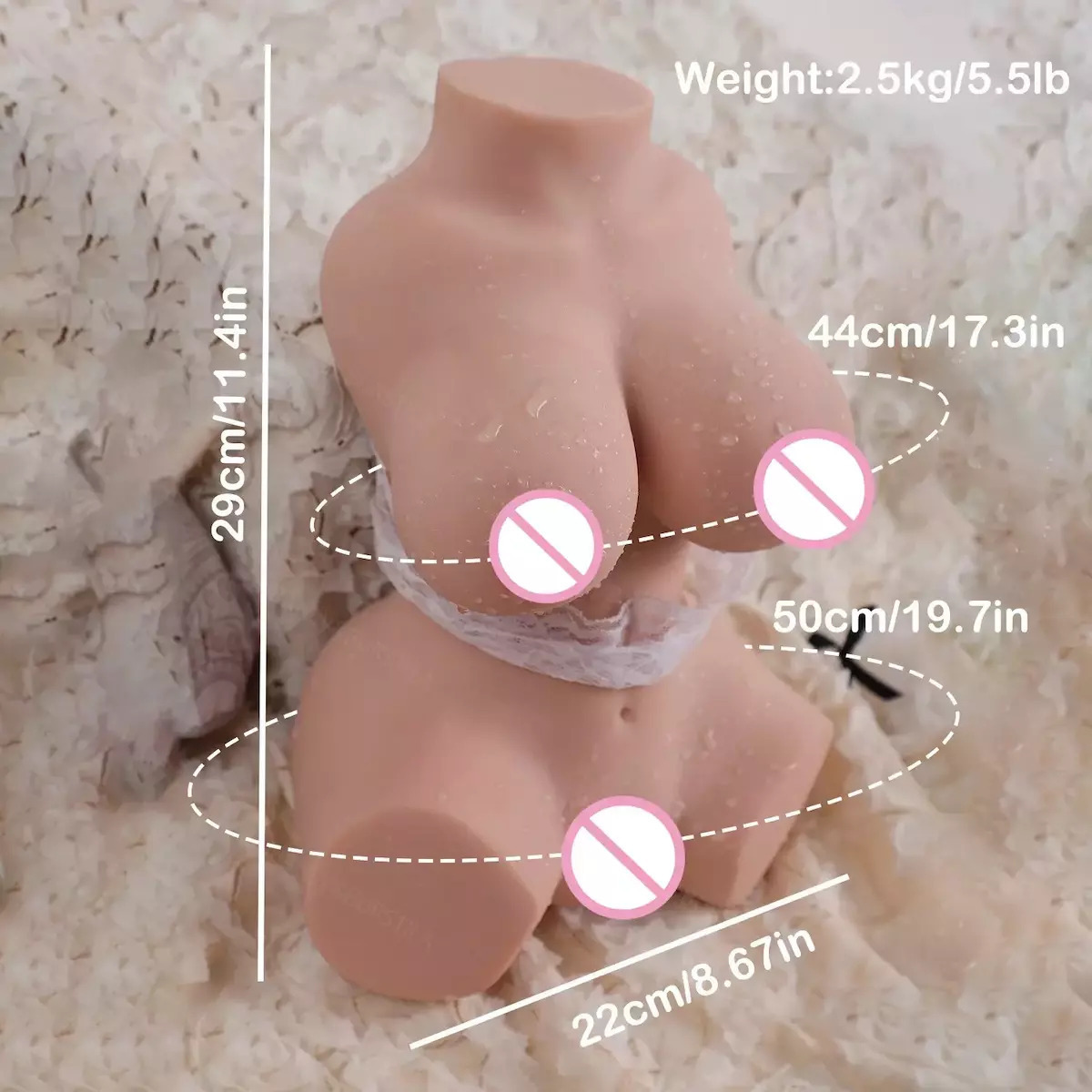 natural alternatives to lubricant Mini Sex Doll Adult Toy Textured Design Easy To Clean 2.5kg