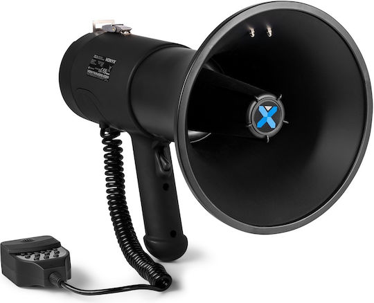 Vonyx Megafon Putere 75W cu Înregistrare vocală Player MP3 USB și Tonuri de sunet