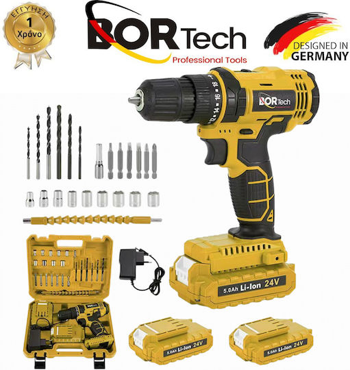 Homeone Șurubelniță cu percuție Mașină de găurit Baterie 24V