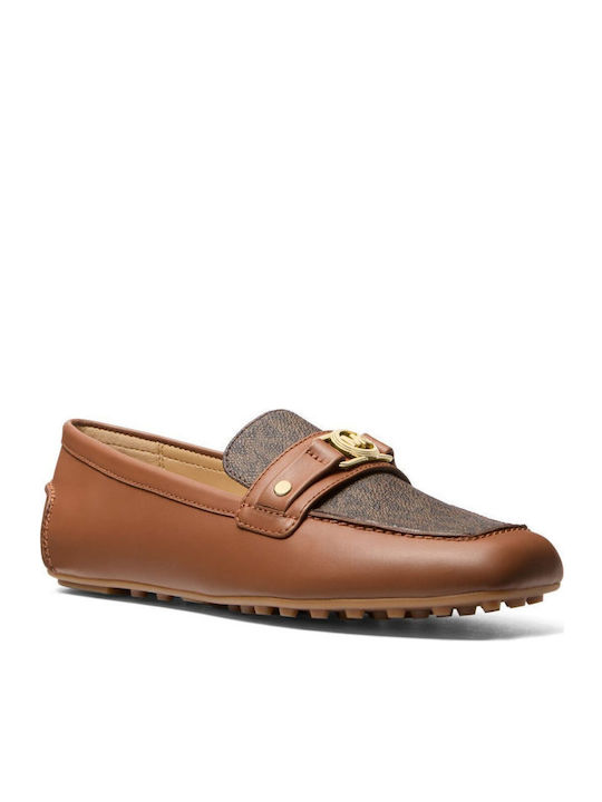 Mandy Δερμάτινα Γυναικεία Loafers σε Καφέ Χρώμα