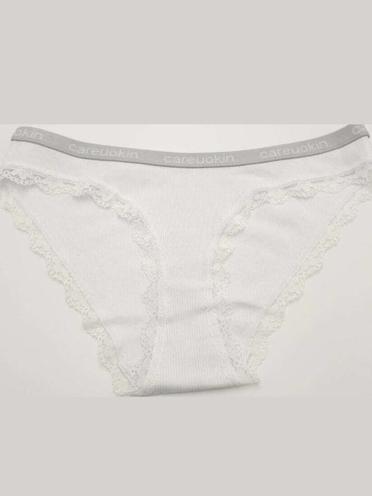 Topaki Women's Slip with Lace White