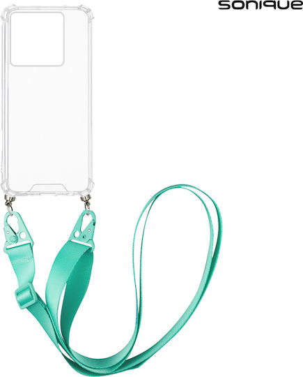Silicone Case Strap Sonique Armor Clear Xiaomi Xiaomi 14t Pro Light Blue