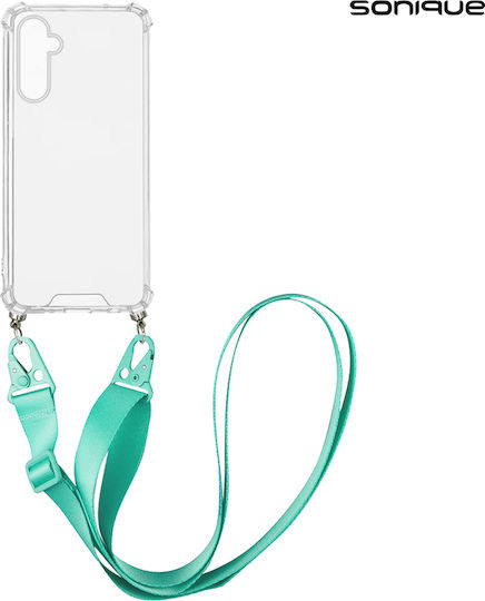Husă Silicon Strap Sonique Armor Clear Samsung Galaxy M15 5g Albastru Deschis