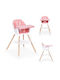 Ecotoys Baby Highchair 2 in 1 Pink HC508