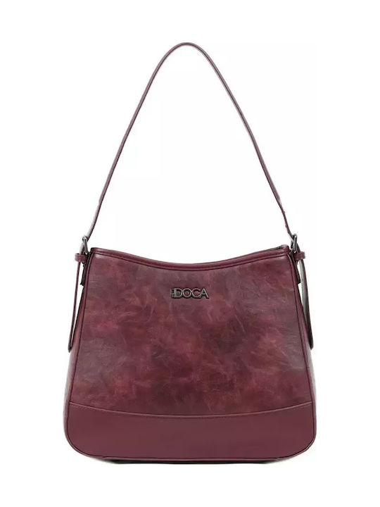 Women's Shoulder Bag Burgundy