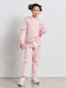 Kids Sweatpants Set Pink 2pcs