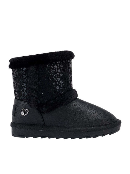 Kinderstiefel mit Reißverschluss Schwarze
