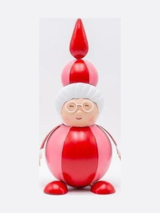 Eurolamp Santa Claus Woman Red Pink Metal 14x13x30cm Eurolamp
