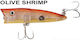 Ryuji Nălucă Artificială Popper 7buc/8.5gr Olive Shrimp