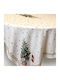 Eurolamp Christmas Tablecloth Fabric White L180xW140cm.