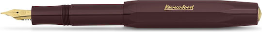 Kaweco Classic Sport Fountain Pen Burgundy Made of Plastic with Burgundy Ink