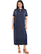 Summer Midi Dress Dark Navy