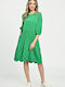 Rochie De Vară Pentru Femei Midi Verde