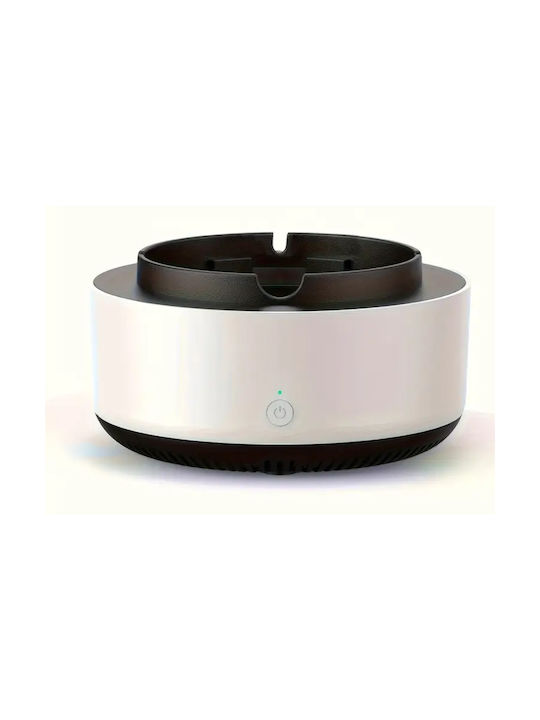 Aschenbecher mit Rauchabsorption Funktion As-08 13,5*7,5cm Weiß