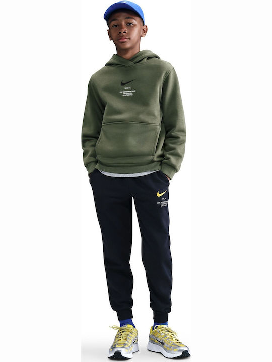 Nike Fleece Παιδικό Φούτερ με Κουκούλα και Τσέπ...