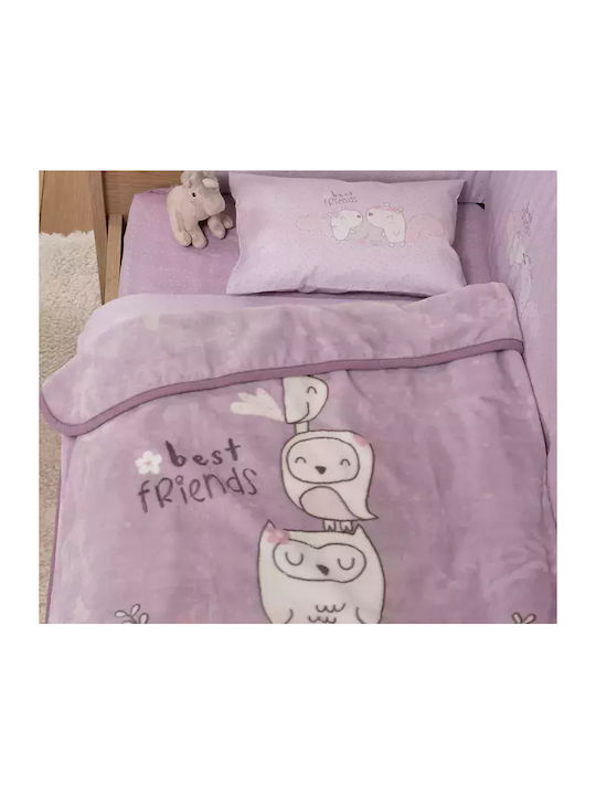 Nef-Nef Homeware Blanket Cot Best Friends Velve...