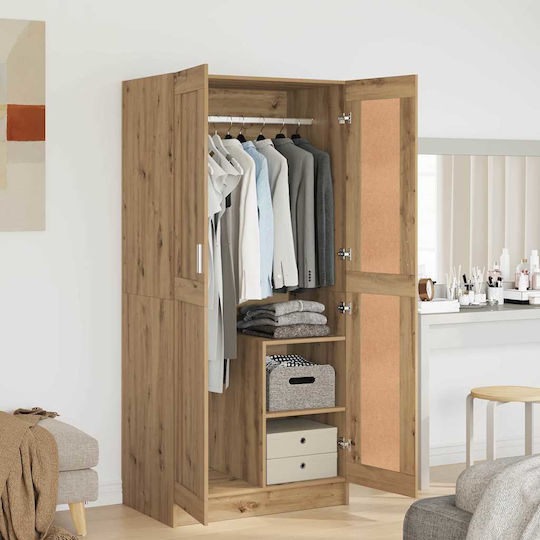 Doppeltür Kleiderschrank Artisian Oak 82.5x51.5x180cm