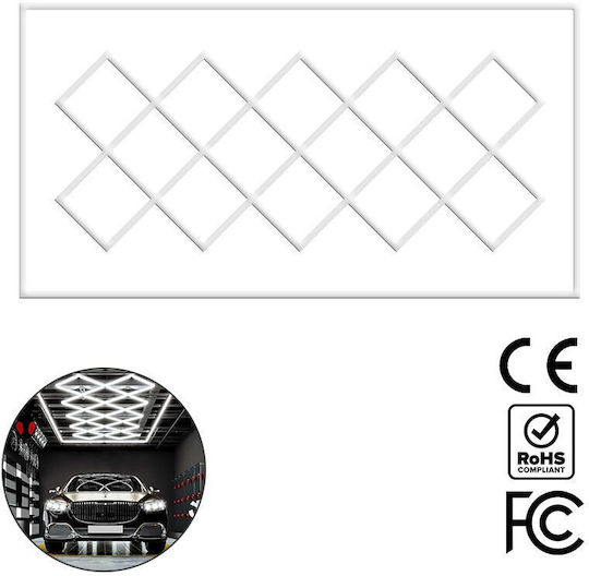 VenCore LED Panel 512W με Ψυχρό Λευκό Φως 6500K