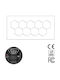 VenCore Panou LED Putere 886W cu Alb Rece Lumini