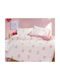 Nef-Nef Homeware Σετ Σεντόνια Μονά Βαμβακερά Our Princess Ροζ 170x260cm 3τμχ