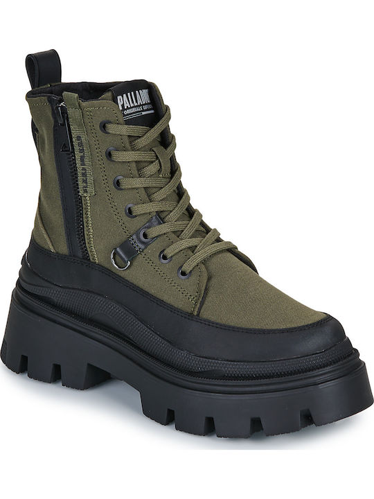 Palladium Γυναικεία Μποτάκια Χακί