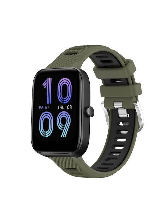 Каишка Силикон Зелен (Amazfit Bip 3 / Bip 3 Pro - Амазфит Бип 3 / Бип 3 Про)