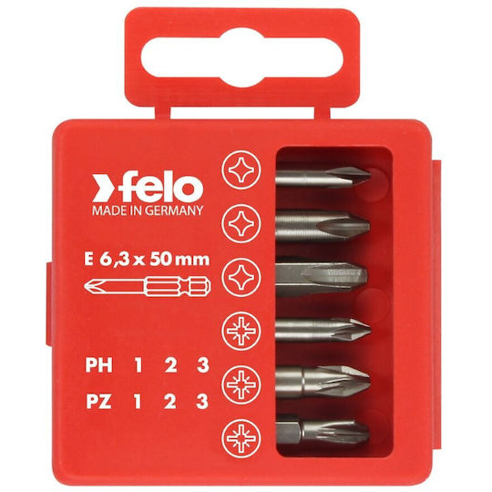 Universal Pz Ph Set Profi Bit Box 50mm Length 6 Bits Set