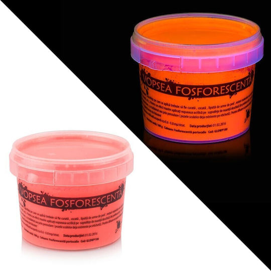Glow In Dark Phosphorescent Paint That Glows Orange
