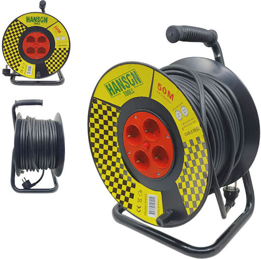 Hanson Tools Μπαλαντέζα Καρούλι με Καλώδιο 50m