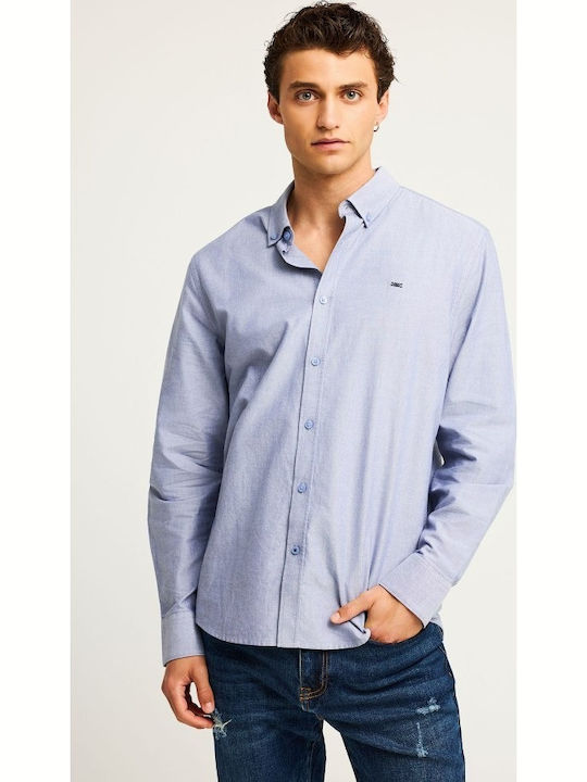 Long-sleeved Cotton Shirt Purple