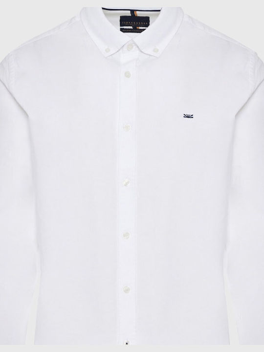 Long-sleeved Cotton Shirt White