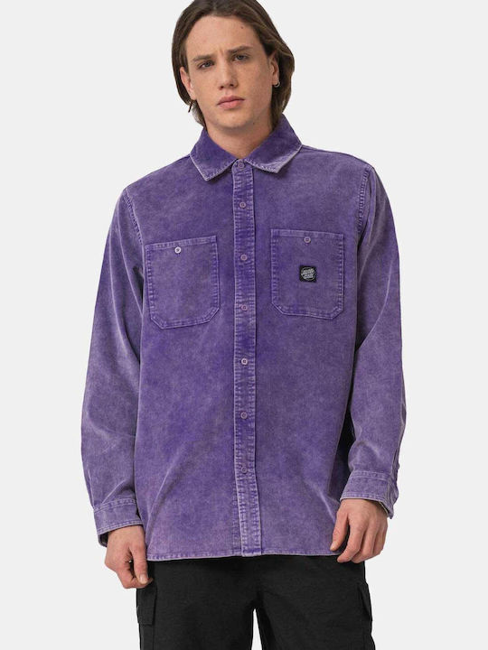 Long-sleeved Corduroy Shirt Purple Haze