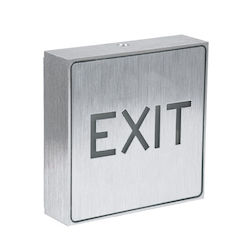Vencore Алуминиево LED Осветително Тяло За Изход Exit 1w Ac 220-240v С Презареждаща Се Батерия М11 X Ш11 X В3cm Зелено