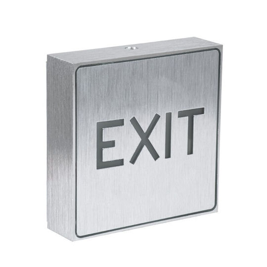 Vencore Φωτιστικό Αλουμινίου Led Εξόδου Exit 1w Ac 220-240v Επαναφορτιζόμενη Μπαταρία Μ11 X Π11 X Υ3cm Πράσινο