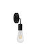 VenCore Modern Lumină de Perete cu Soclu E27 Negru 7x16cm