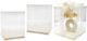 Paper Pack Plastic Box for Gift White 30x34x30cm.