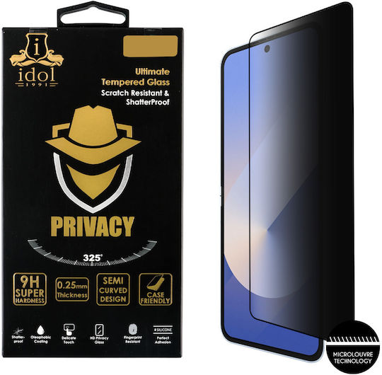 Idol 1991 0.25mm Full Glue Privacy Tempered Glass Black (Samsung Z Flip 7 5G)