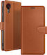 Zanaé Brieftasche Hülle Galaxy Xcover 5 Stand Magnetischer Tab Braun