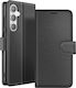 Zanaé Wallet Case Galaxy S24 Stand Function Magnetic Tab Black