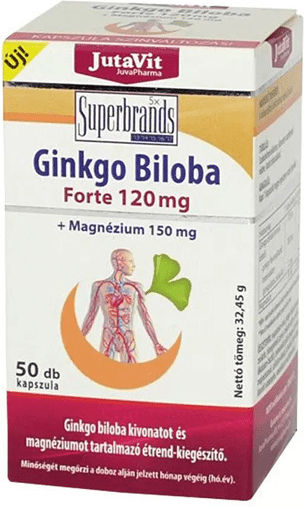 JutaVit Ginkgo Biloba + Magnesium Special Food Supplement 50 Capsules