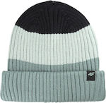 4F Beanie Beanie Knitted in Turquoise color