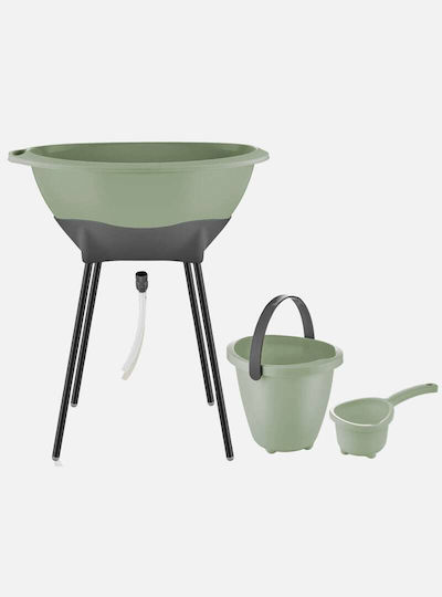 Baby Jem Baby Bath with Stand Green