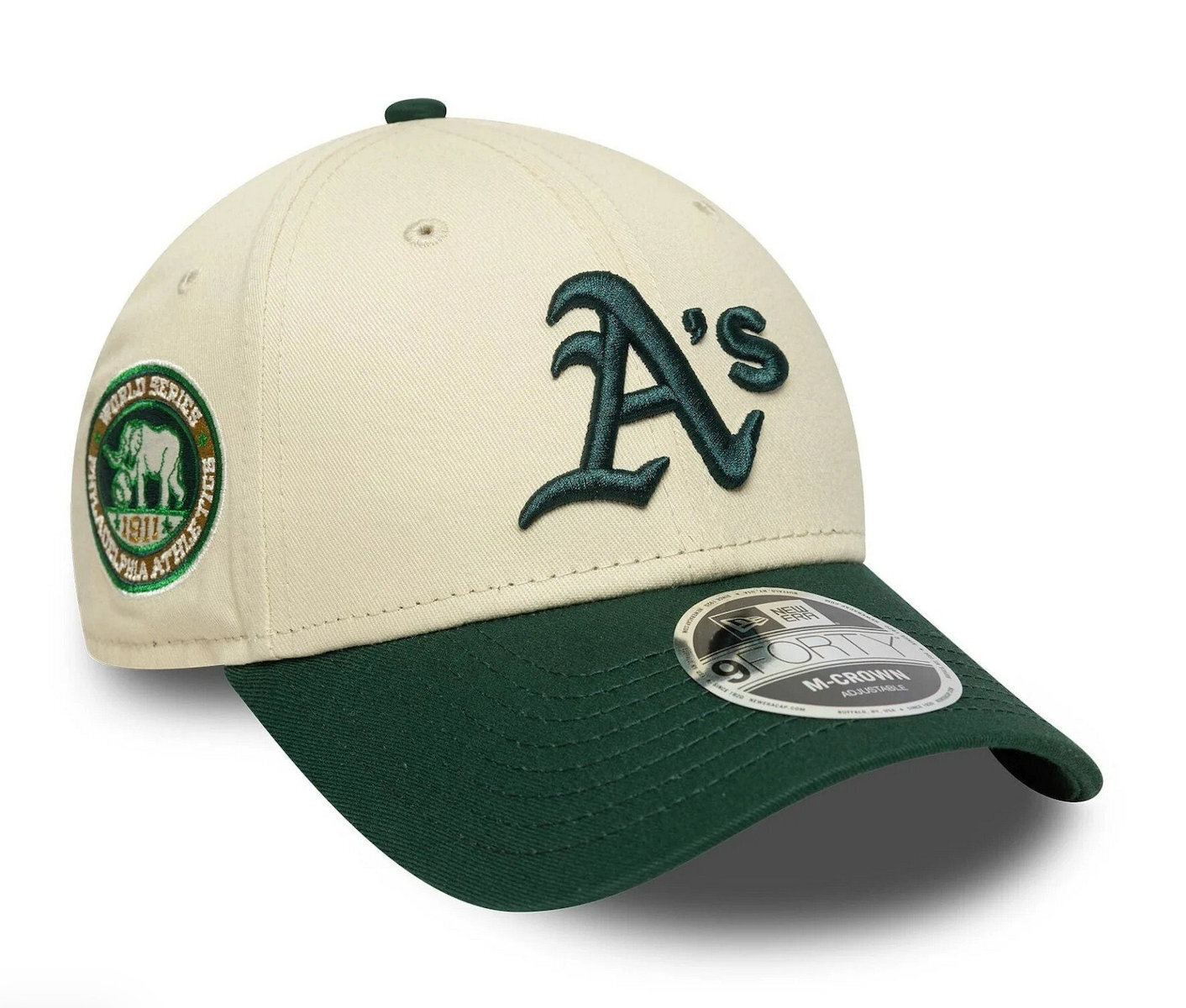 New Era Oakland Athletics MLB 9Forty Unisex Jockey Beige Green