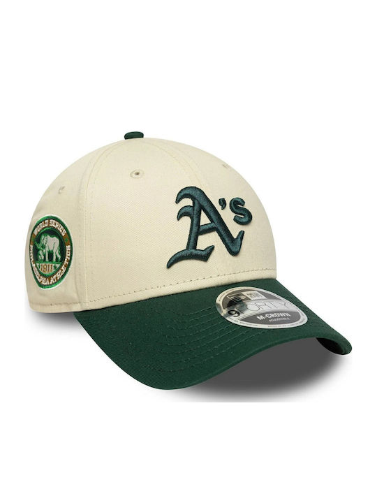 New Era Oakland Athletics MLB 9Forty Unisex Jockey Beige Green 