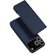 Dux Ducis Wallet Piele / Silicon Albastru (iPhone 17 Pro)