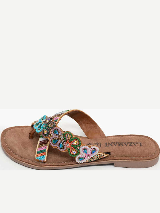 Leder Flache Sandalen für Damen