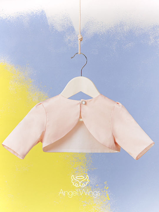 Angel Wings Pink Baptism Jacket