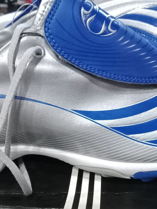 adidas Football Shoes with Molded Cleats Silver