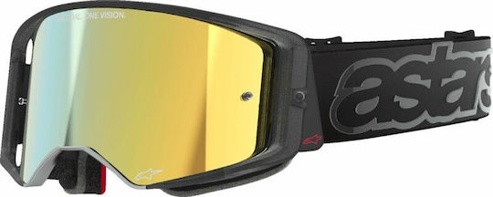 Μάσκα Motocross Alpinestars Supertech Vista Black Mirror-gold